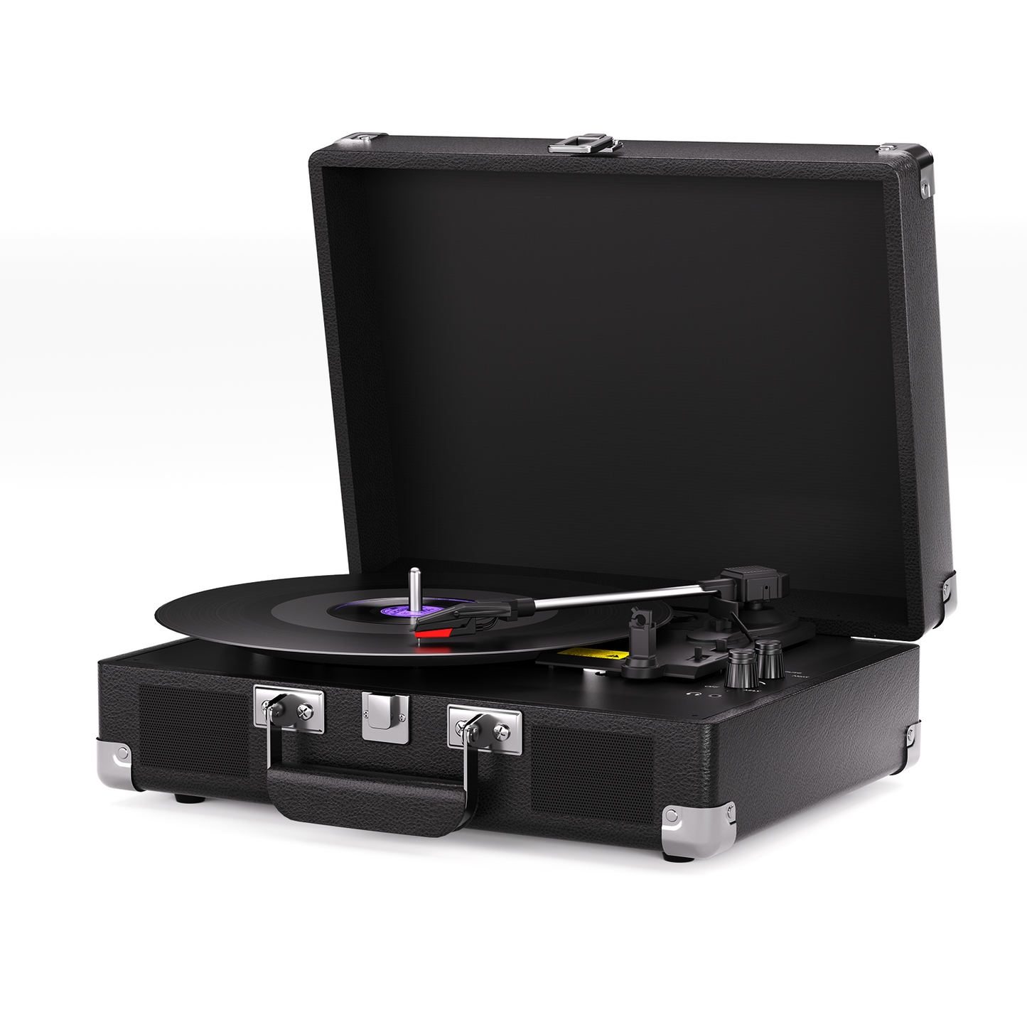 Versatile Turntable with AUX Input and Headphone Jack