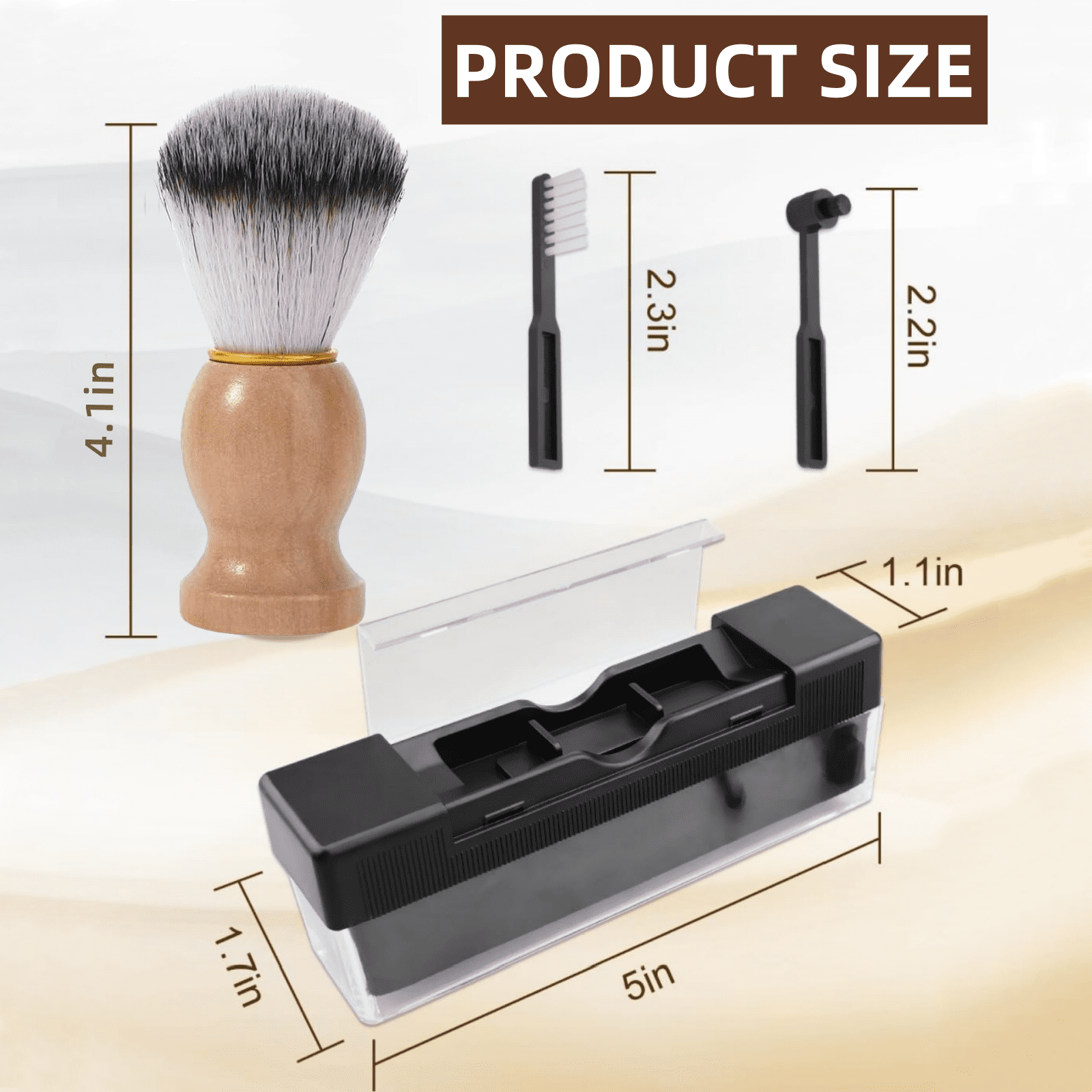 Vinyl Record Cleaner Kit, 4 in 1 Vinyl Records Cleaning Kit Includes Soft Velvet Record Brush, Cleaning Liquid, Stylus Brush, Cleaning Brush, Anti Static Dust Cleaner