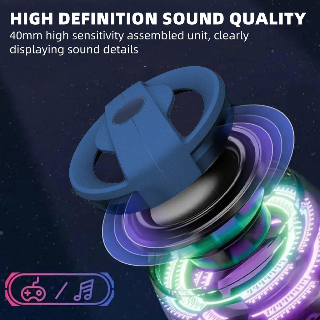 Magnetic Bluetooth Speaker, Phone Stand Bluetooth Speaker Magnet to iPhone, RGB Lights, Mini Wireless Speaker for Party, Outdoor, Travel, Gifts, Blue