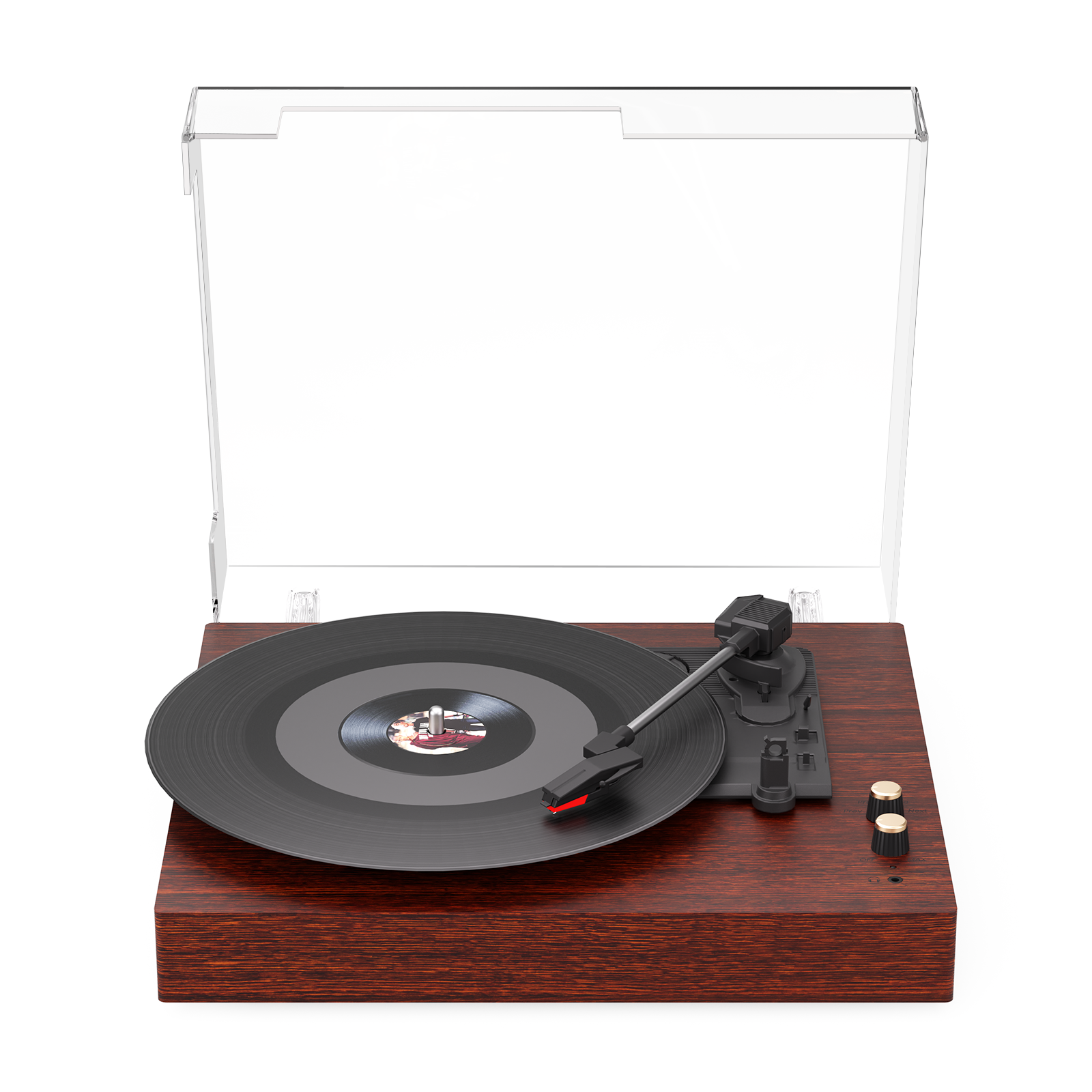 MAIO Vintage Wireless Turntable, 3-Speed 33/45/78 RPM Vinyl Record Player with Built-in Speakers, Headphone Jack, Bluetooth & AUX/RCA - Ideal Gift for Music Lovers