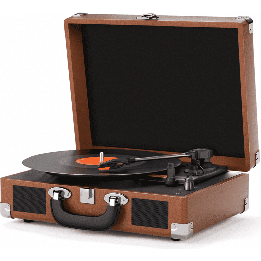 MAIO Turntable Record Player, 3-Speed 33/45/78RPM Vinyl Spinner with 2 Built-in Stereo Speakers, Headphone Jack, USB, AUX-IN, RCA-Out and Recording