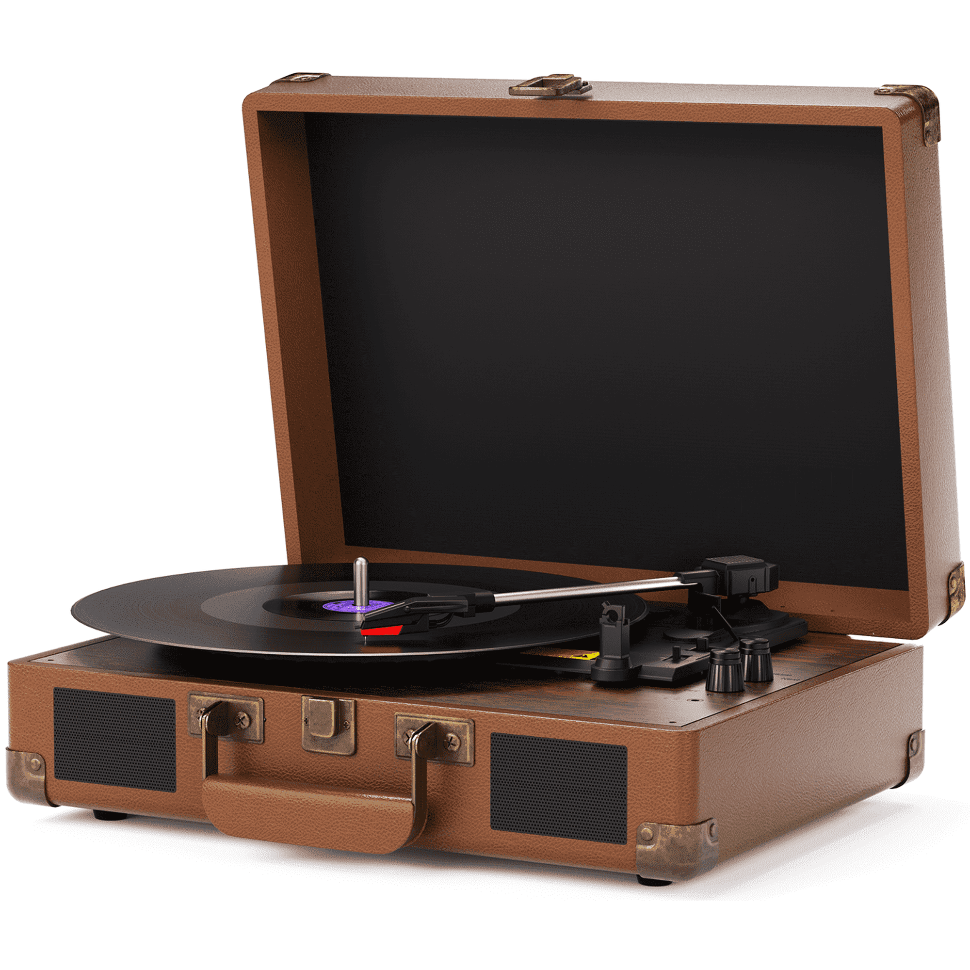 MAIO Turntable Record Player, 3-Speed 33/45/78RPM Vinyl Spinner with 2 Built-in Stereo Speakers, Headphone Jack, USB, AUX-IN, RCA-Out and Recording