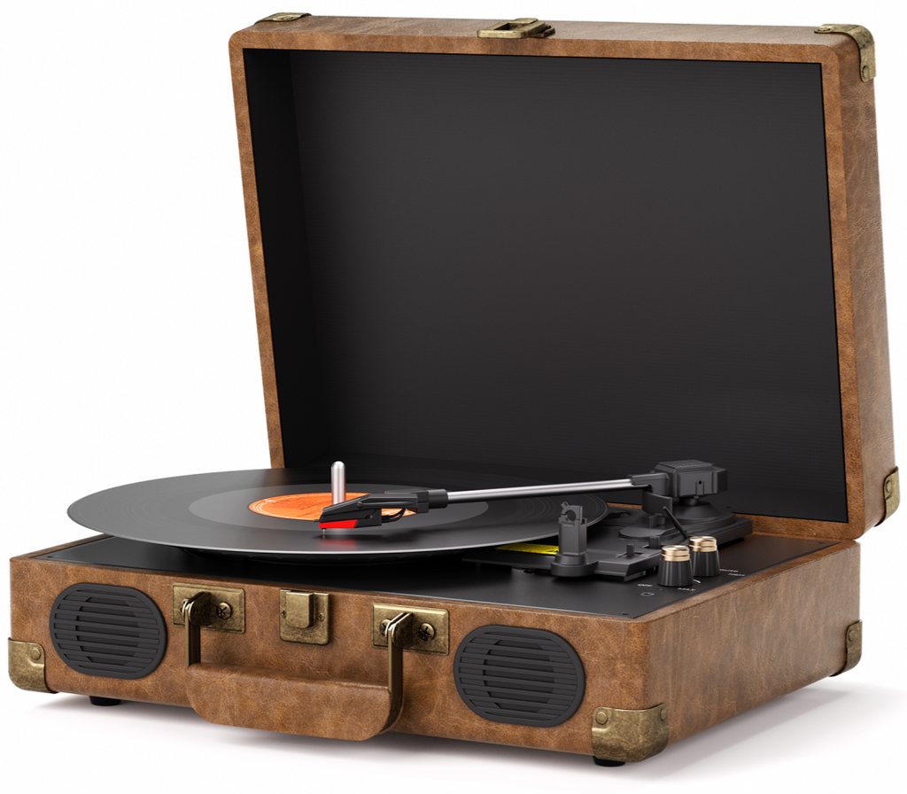 Turntable with RCA and AUX Connectivity