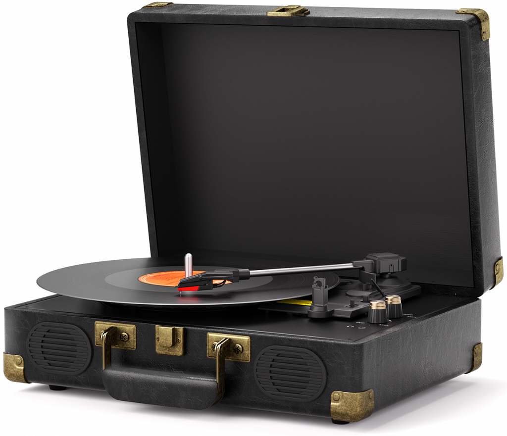 Turntable with RCA and AUX Connectivity