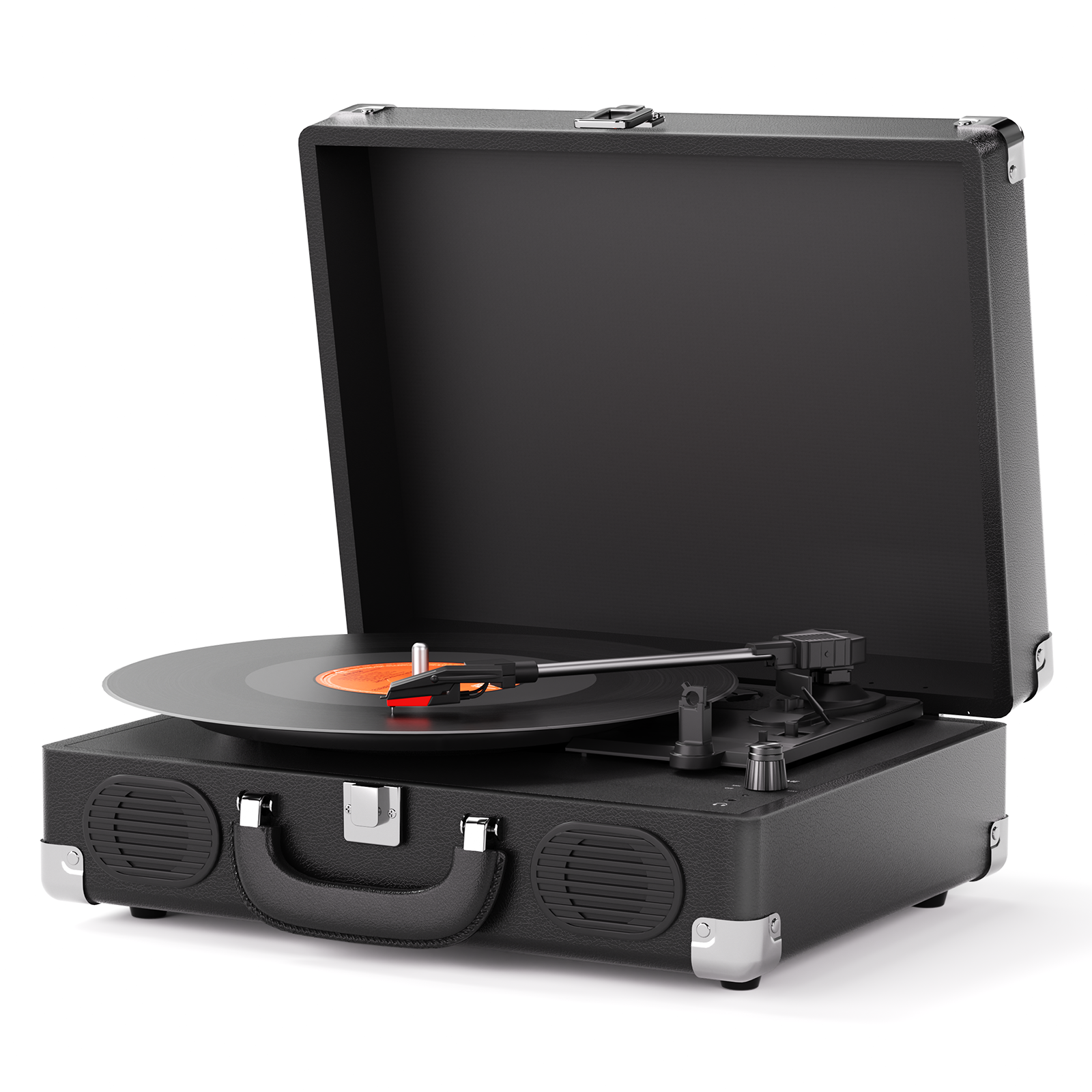 Turntable with Built-in Speakers and RCA Output